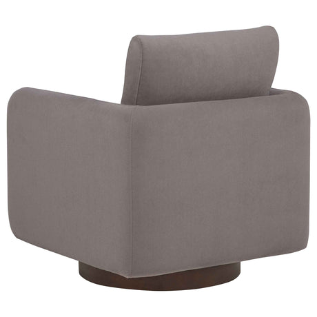 Iris Stone Fabric Upholstered Swivel Accent Chair by Coaster at Eve Furniture