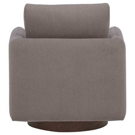 Iris Stone Fabric Upholstered Swivel Accent Chair by Coaster at Eve Furniture