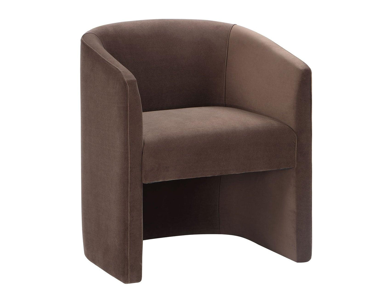 Iris Cocoa Upholstered Chair by Steve Silver at Eve Furniture