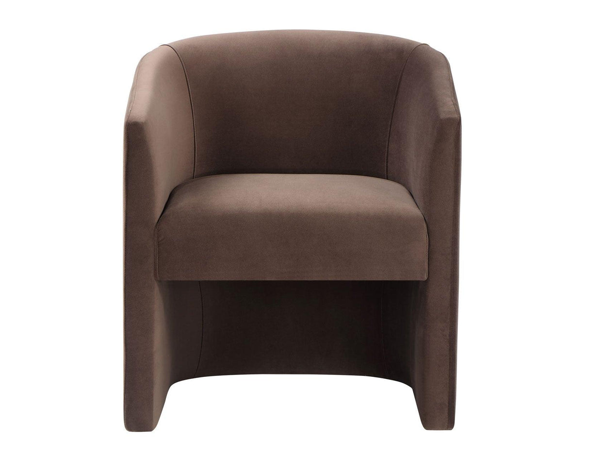 Iris Cocoa Upholstered Chair by Steve Silver at Eve Furniture