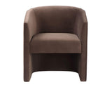 Iris Cocoa Upholstered Chair by Steve Silver at Eve Furniture