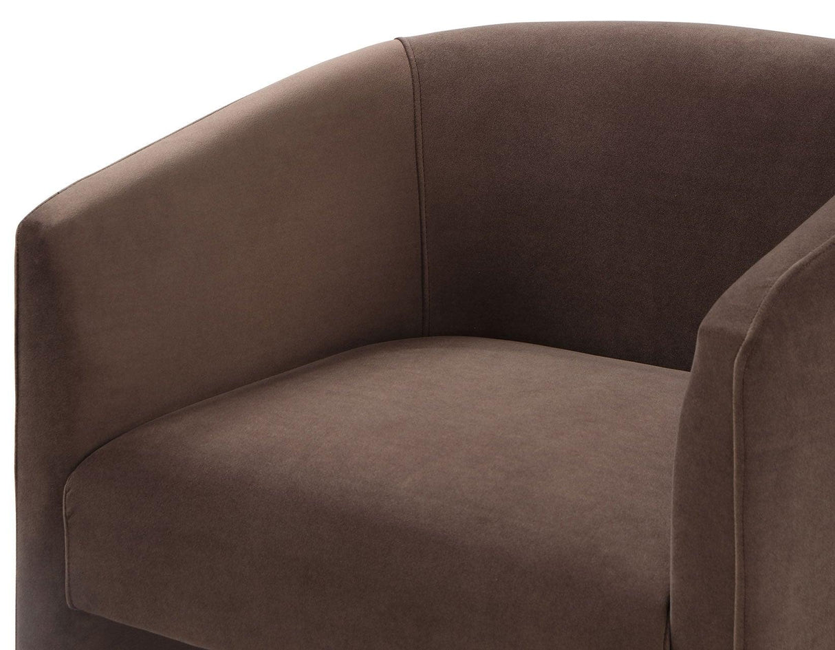 Iris Cocoa Upholstered Chair by Steve Silver at Eve Furniture