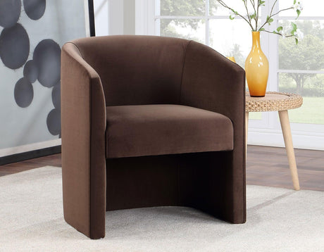Iris Cocoa Upholstered Chair by Steve Silver at Eve Furniture