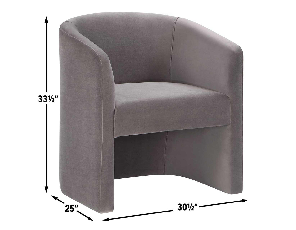 Iris Fog Upholstered Chair by Steve Silver at Eve Furniture