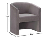 Iris Fog Upholstered Chair by Steve Silver at Eve Furniture