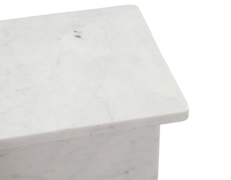 Irma Banswara White Marble Accent Table by Steve Silver at Eve Furniture