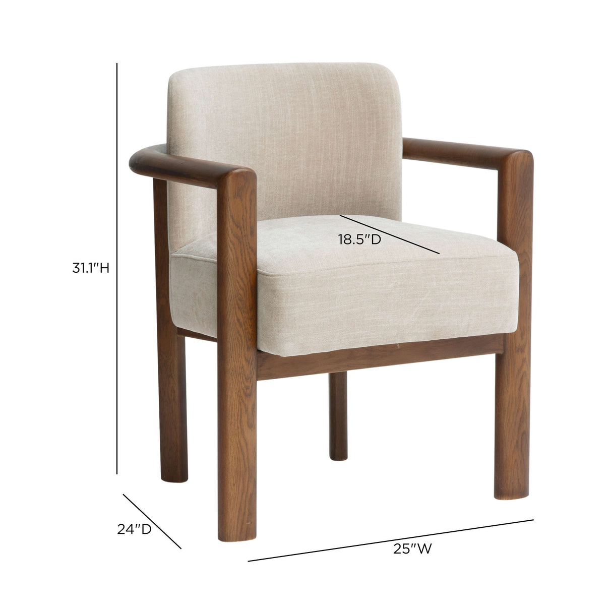 Irma Textured Performance Velvet Dining Chair