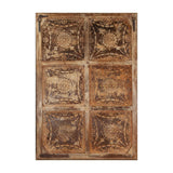 Iron Ceiling Panel Wall Hanging with 6 panels in Antique White by Home Trends & Design at Eve Furniture