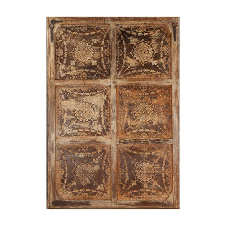 Iron Ceiling Panel Wall Hanging with 6 panels in Antique White by Home Trends & Design at Eve Furniture