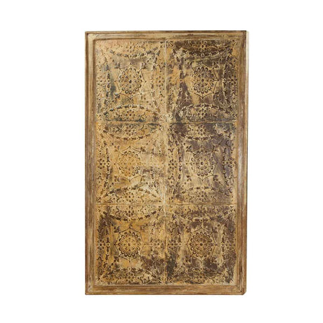 Iron Ceiling Panel Wall Hanging with 6 panels in Antique White by Home Trends & Design at Eve Furniture