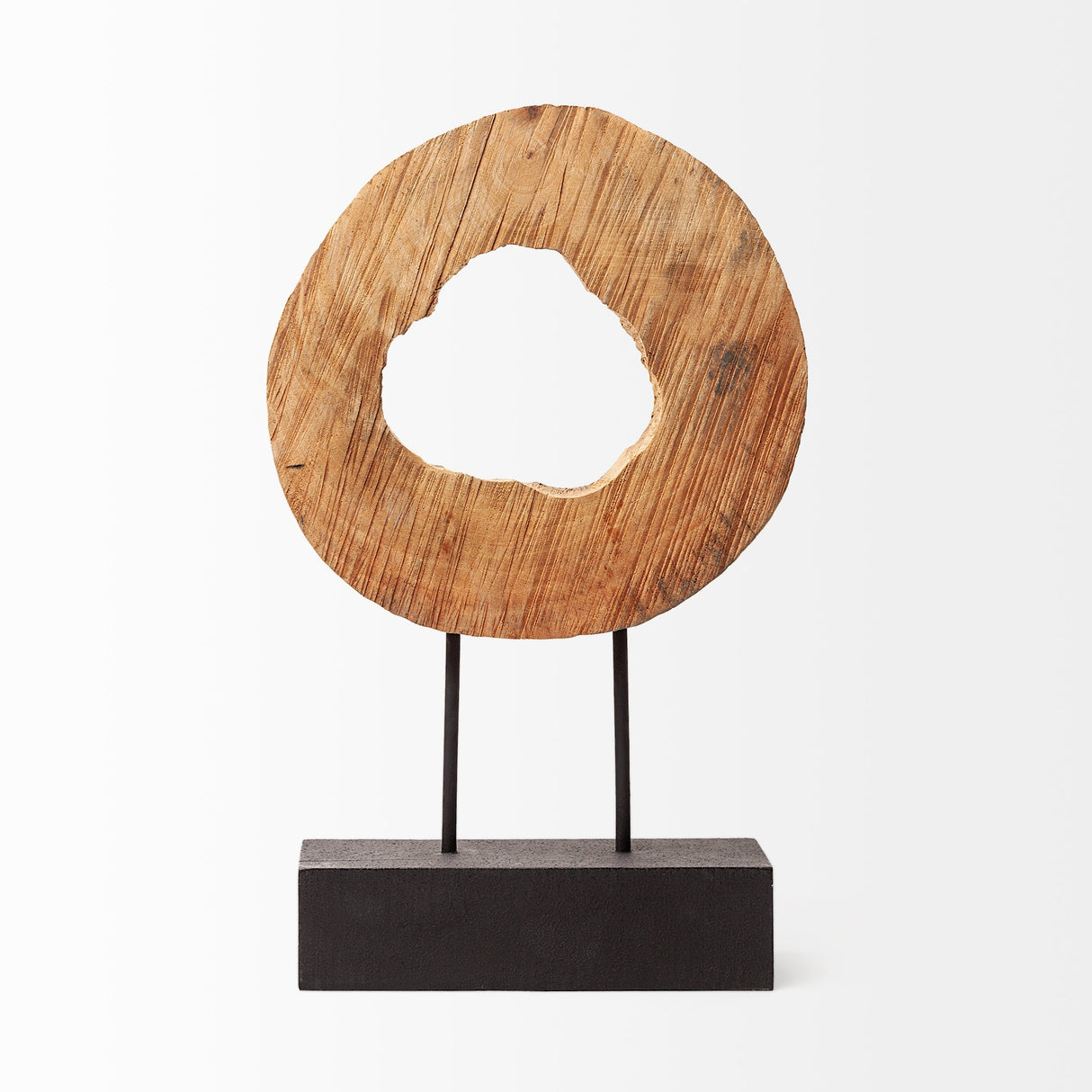 Ironwood II (Small) 13L x 4W Natural Wooden Circular Object by Mercana at Eve Furniture