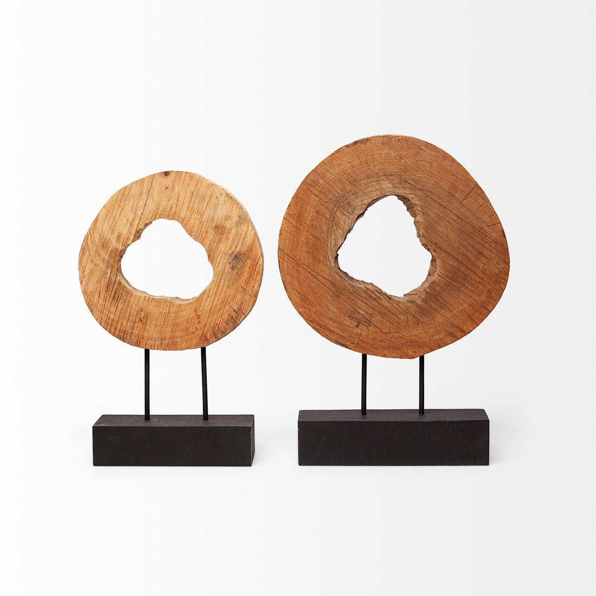 Ironwood II (Small) 13L x 4W Natural Wooden Circular Object by Mercana at Eve Furniture