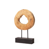 Ironwood II (Small) 13L x 4W Natural Wooden Circular Object by Mercana at Eve Furniture