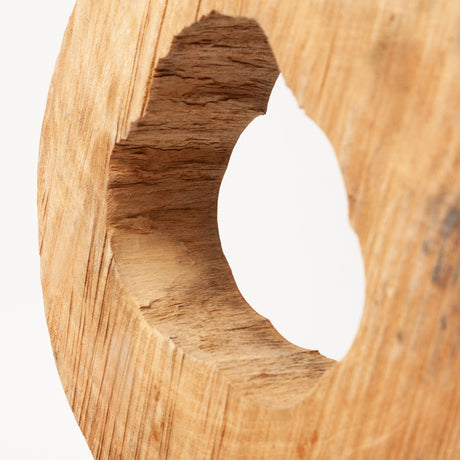 Ironwood II (Small) Natural Wooden Circular Object by Mercana at Eve Furniture