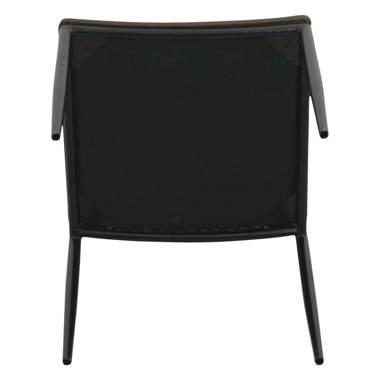Irvine 18" Dining Chair Olive Green Leather and Iron, Set of 2 by Home Trends & Design at Eve Furniture