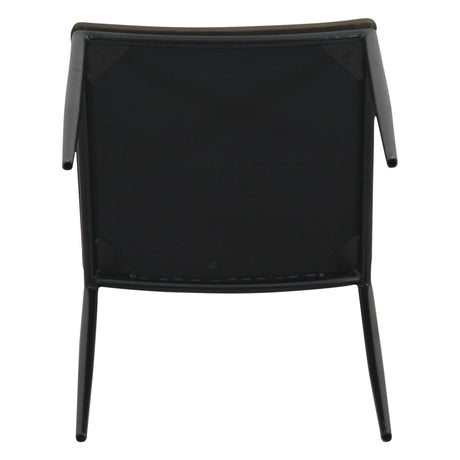 Irvine 18" Dining Chair Olive Green Leather and Iron, Set of 2 by Home Trends & Design at Eve Furniture
