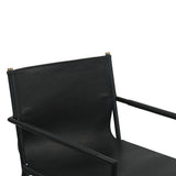Irvine 20" Counter Armchair in Black Leather and Iron by Home Trends & Design at Eve Furniture