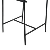 Irvine 20" Counter Armchair in Black Leather and Iron by Home Trends & Design at Eve Furniture