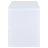 Irving White 2-Drawer Office Desk with Cabinet by Coaster at Eve Furniture