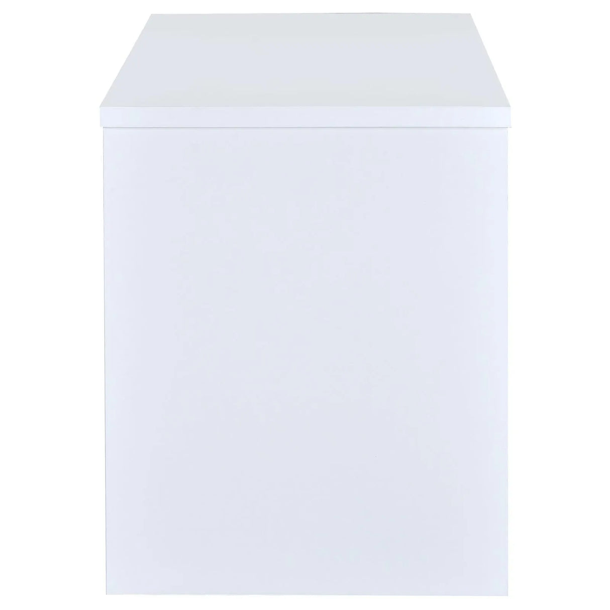 Irving White 2-Drawer Office Desk with Cabinet by Coaster at Eve Furniture