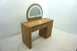 Irwin Rustic Oak Vanity Table With Led Mirror And Storage by Coaster at Eve Furniture