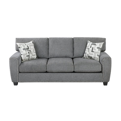 Isabel Dark Gray 2-Piece Living Room Set by Homelegance at Eve Furniture