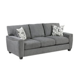 Isabel Dark Gray 2-Piece Living Room Set by Homelegance at Eve Furniture
