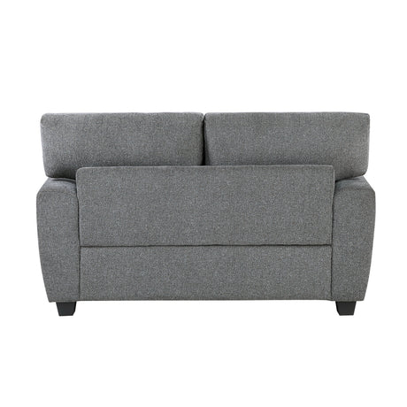 Isabel Dark Gray 2-Piece Living Room Set by Homelegance at Eve Furniture