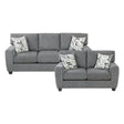 Isabel Dark Gray 2-Piece Living Room Set by Homelegance at Eve Furniture