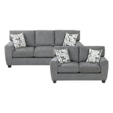 Isabel Dark Gray 2-Piece Living Room Set by Homelegance at Eve Furniture