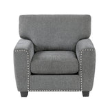 Isabel Dark Gray Living Room Set by Homelegance at Eve Furniture