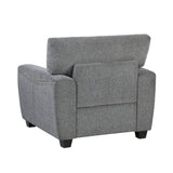 Isabel Dark Gray Living Room Set by Homelegance at Eve Furniture