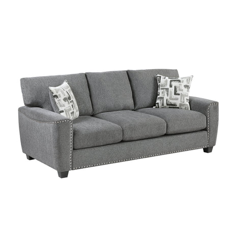 Isabel Dark Gray Living Room Set by Homelegance at Eve Furniture