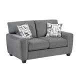 Isabel Dark Gray Living Room Set by Homelegance at Eve Furniture