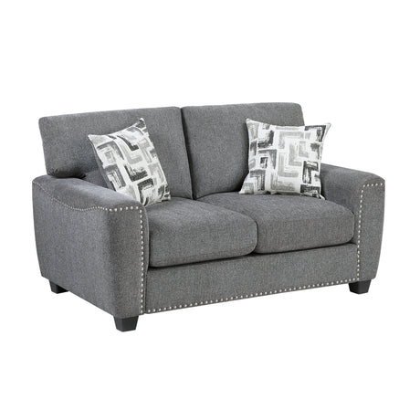 Isabel Dark Gray Living Room Set by Homelegance at Eve Furniture