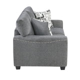 Isabel Dark Gray Living Room Set by Homelegance at Eve Furniture
