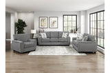 Isabel Dark Gray Living Room Set by Homelegance at Eve Furniture