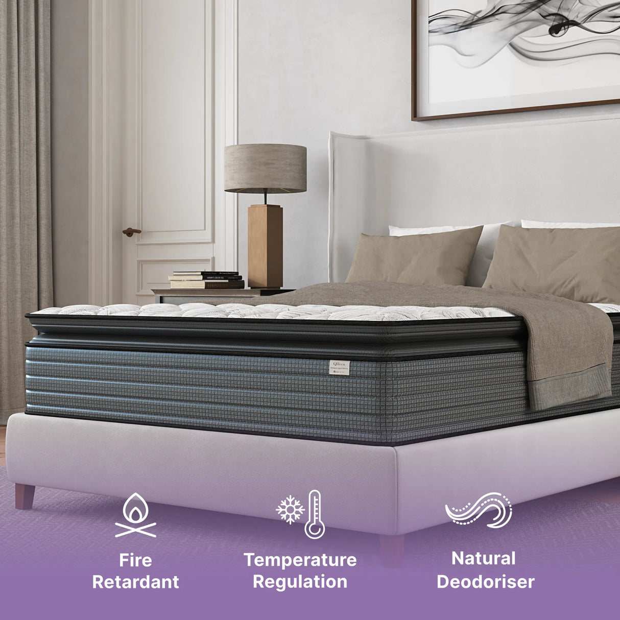 Isabella 14 Inches Hybrid Pillow Top Mattress by NapQueen at Eve Furniture