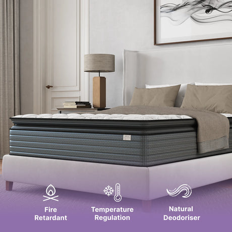 Isabella 14 Inches Hybrid Pillow Top Mattress by NapQueen at Eve Furniture