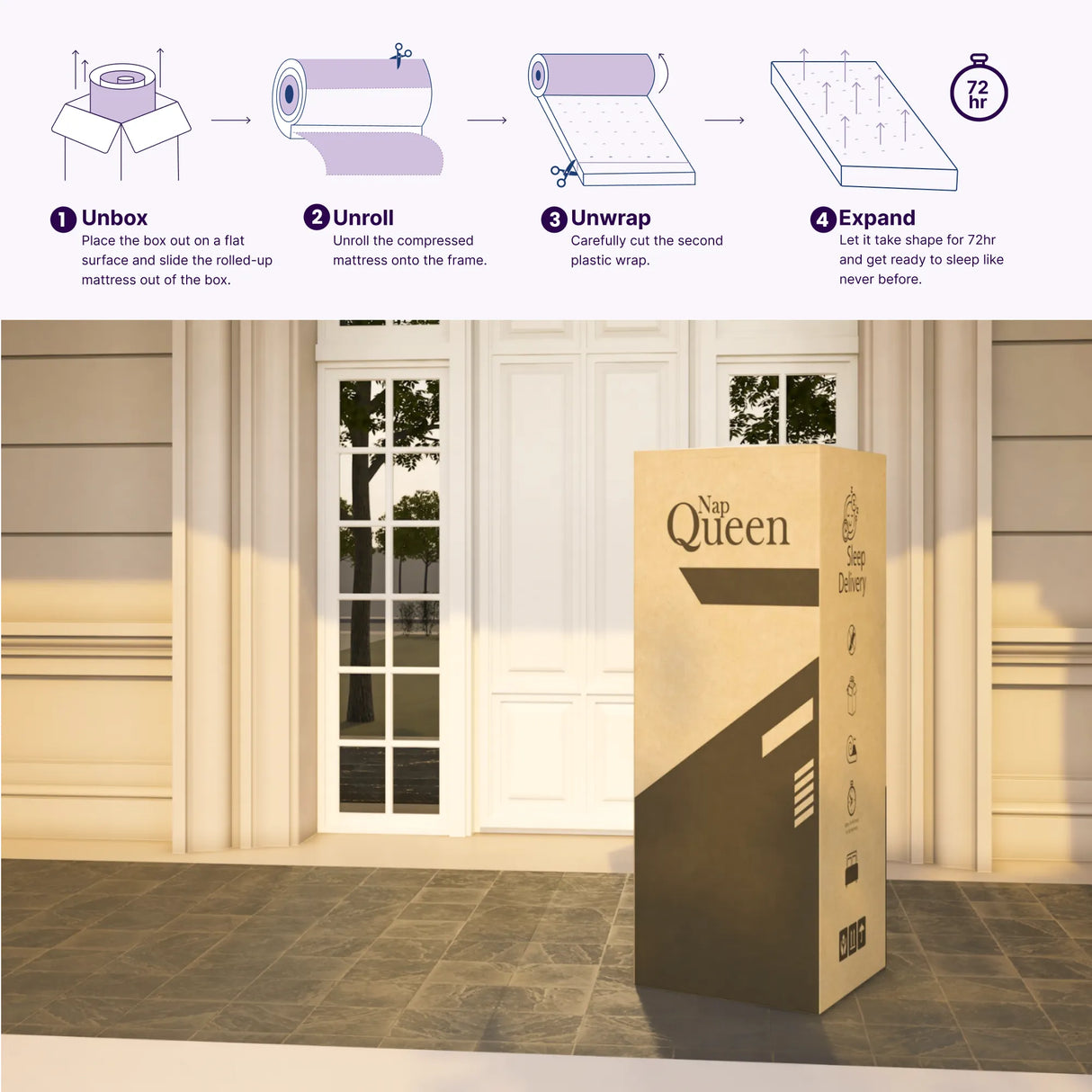 Isabella 14 Inches Hybrid Pillow Top Mattress by NapQueen at Eve Furniture