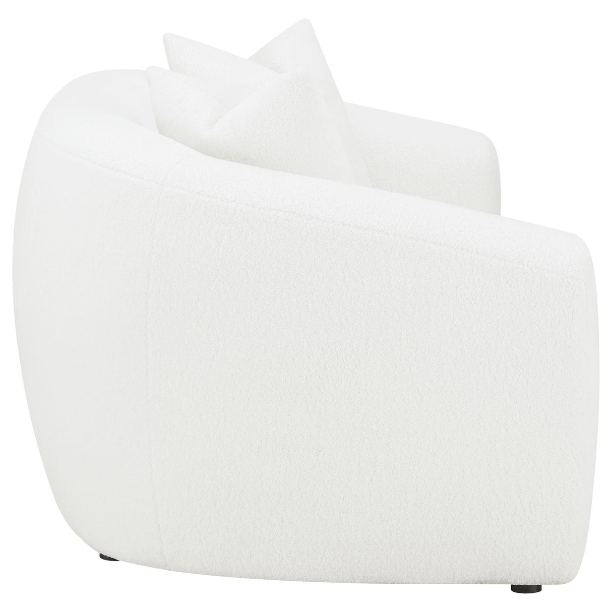 Isabella 2-piece Faux Sheepskin Upholstered Sofa Set Natural by Coaster at Eve Furniture