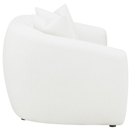 Isabella 2-piece Faux Sheepskin Upholstered Sofa Set Natural by Coaster at Eve Furniture