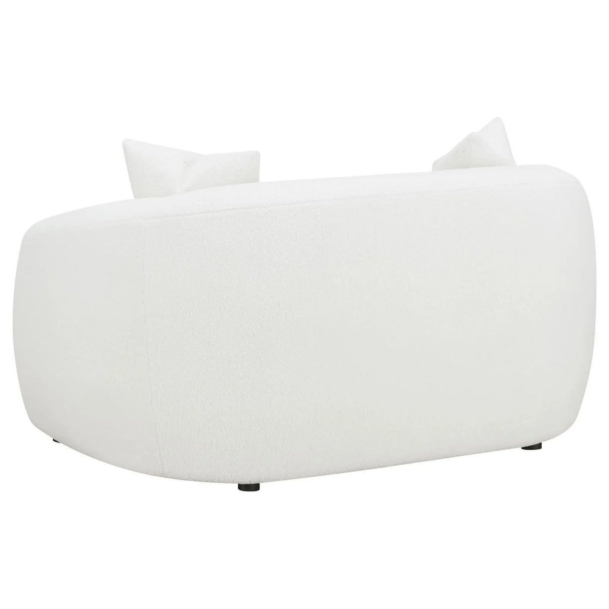 Isabella 2-piece Faux Sheepskin Upholstered Sofa Set Natural by Coaster at Eve Furniture