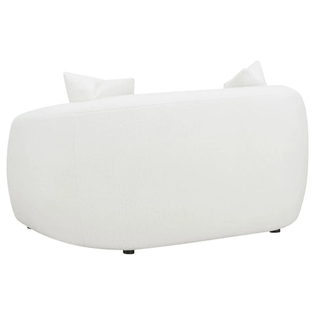Isabella 2-piece Faux Sheepskin Upholstered Sofa Set Natural by Coaster at Eve Furniture