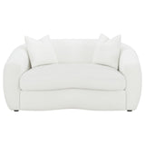 Isabella 2-piece Faux Sheepskin Upholstered Sofa Set Natural by Coaster at Eve Furniture