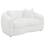 Isabella 3-piece Faux Sheepskin Upholstered Sofa Set Natural by Coaster at Eve Furniture