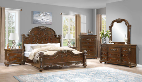 Isabella Brown Bedroom Set by Cosmos Furniture at Eve Furniture