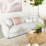 Isabella Faux Sheepskin Upholstered Sofa Natural by Coaster at Eve Furniture