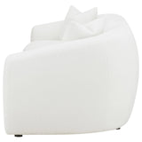Isabella Faux Sheepskin Upholstered Sofa Natural by Coaster at Eve Furniture