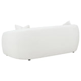 Isabella Faux Sheepskin Upholstered Sofa Natural by Coaster at Eve Furniture